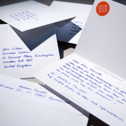 bespoke handwritten invitations that convert by PENSAKI