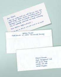 handwritten premium notes including envelopes by PENSAKI