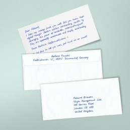 handwritten premium notes including envelopes by PENSAKI