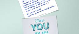 Robot Handwritten Thank You Notes A6 by PENSAKI