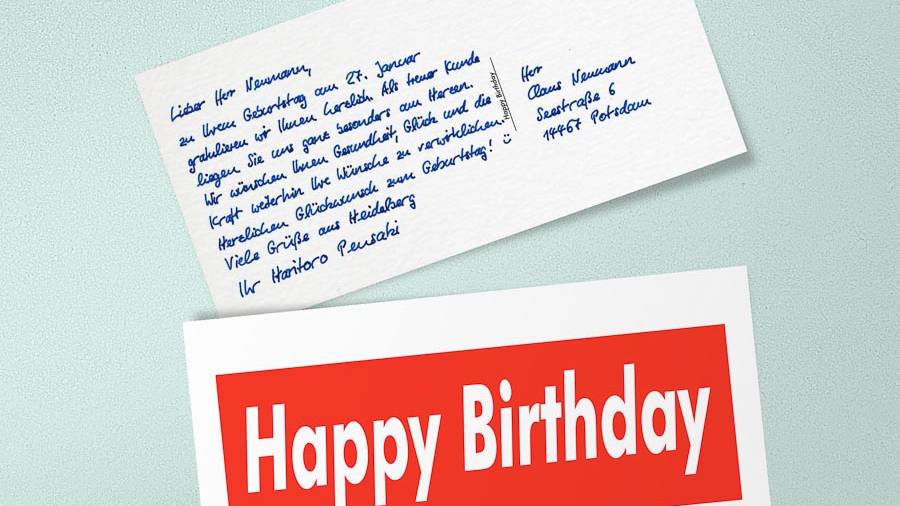 Handwritten birthday cards are more important than ever