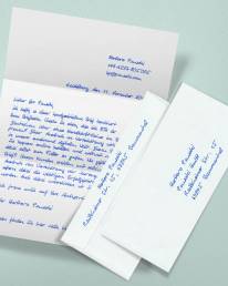 Handgeschriebener A4 Brief 1.000 Zeichen Kuvert2S