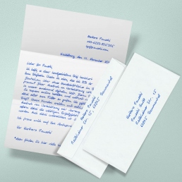 Handschriftliche Briefe A4 1.000 Zeichen Kuvert2S