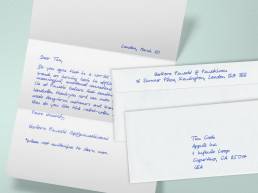 Handgeschriebener A4 Brief 650 Zeichen Kuvert2S