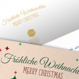 Handgeschriebene Weihnachtskarten online bestellen