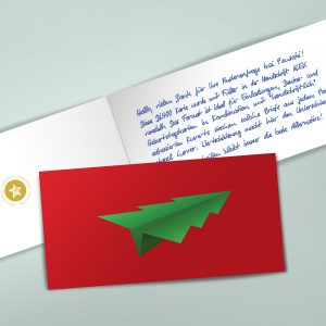 handwritten Christmas cards RED by PENSAKI