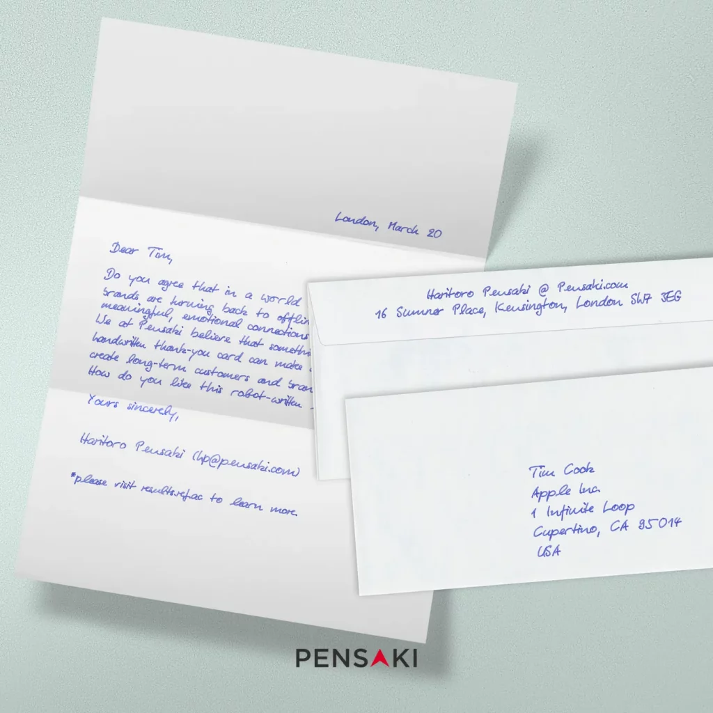VIP Briefe für wertvolle Kunden als Liebesbrief