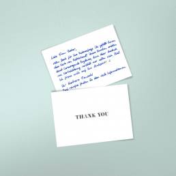 Robot handwritten thank you notes spread positivity