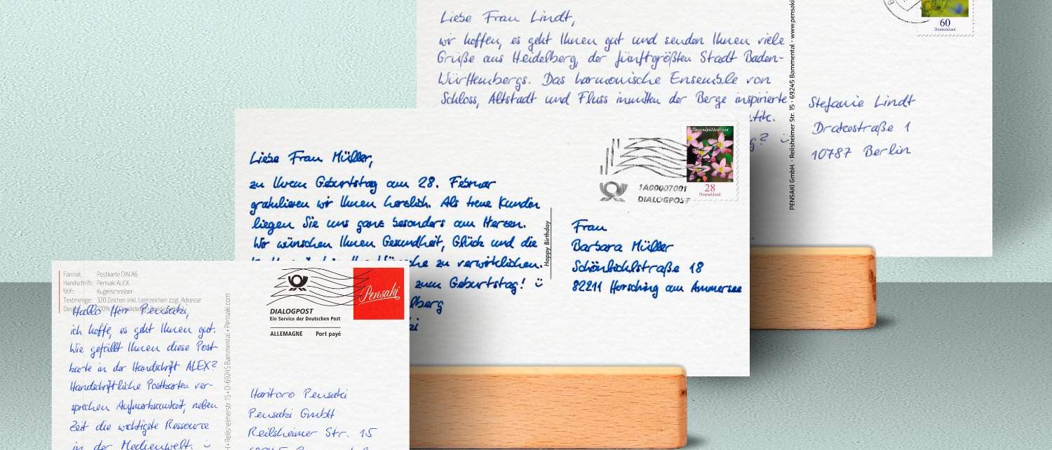 Handschriftliche Mailings - Handgeschriebene Werbebriefe von Roboterhand