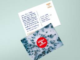Weihnachtskarte in Handschrift als A6 Postkarte - Alex