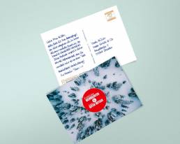Weihnachtskarte in Handschrift als A6 Postkarte - Riley