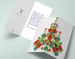 Handwritten Christmas cards RUBIC incl. global mail delivery by PENSAKI