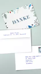 Handgeschriebene Dankeskarten