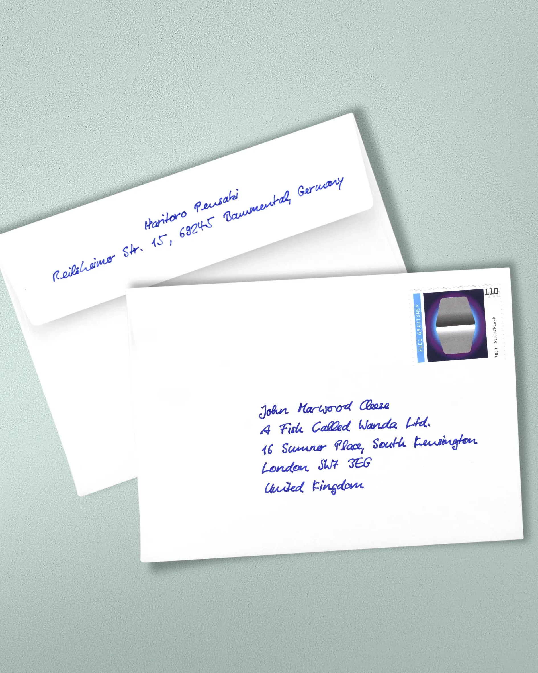 handwritten envelopes incl sender credentials - envelope2S