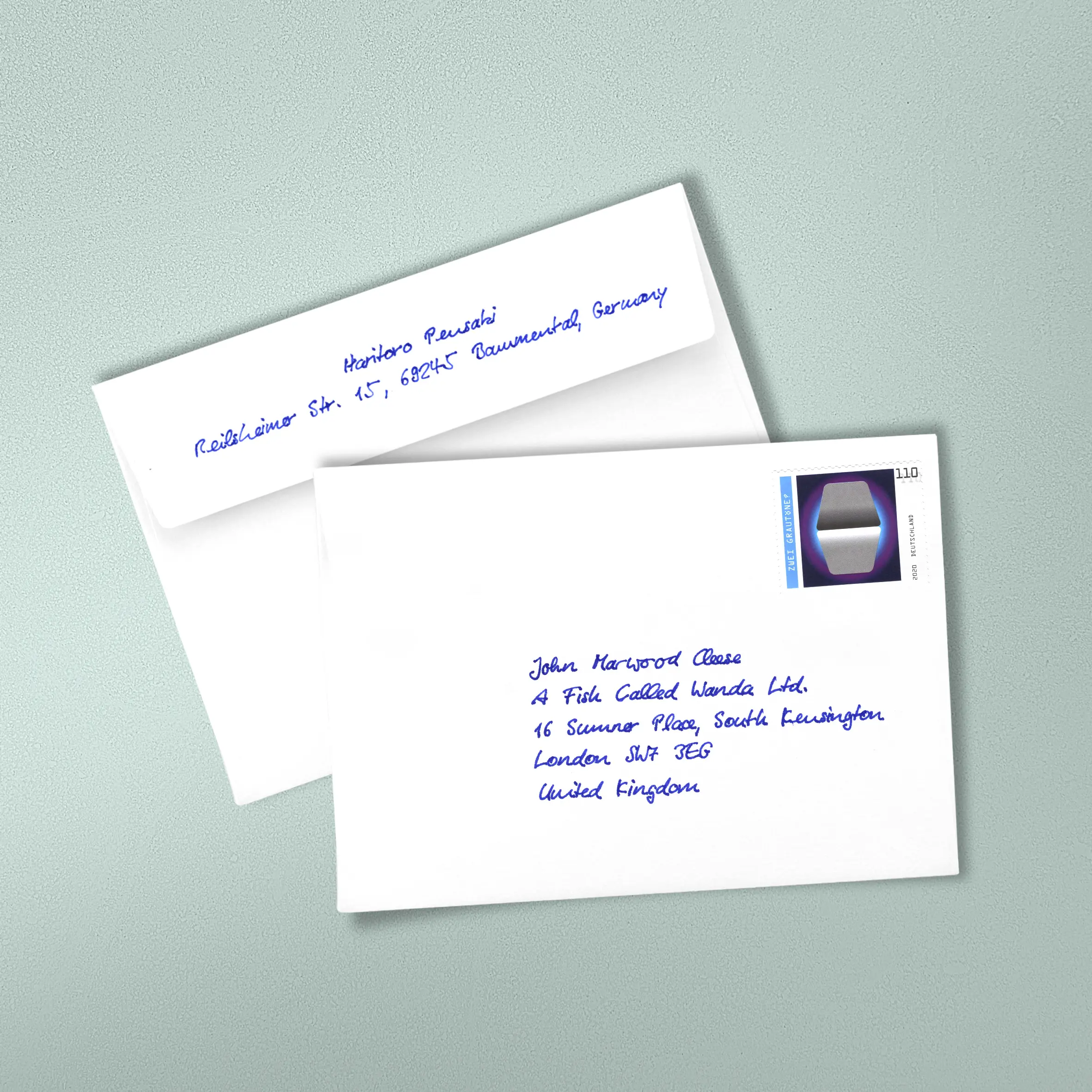 handwritten envelopes incl sender credentials - envelope2S