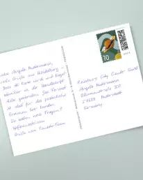 A6 handgeschriebene Postkarten ALEX Kugelschreiber PENSAKI