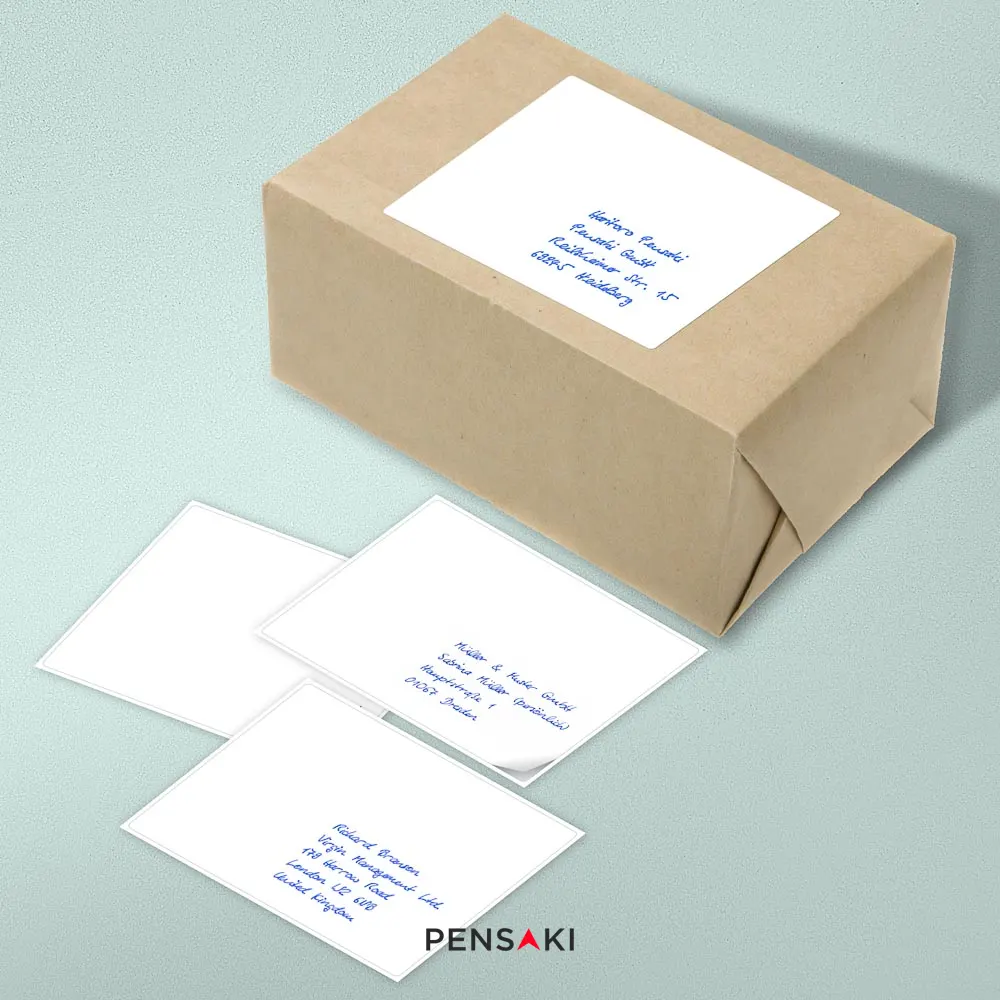 Handwritten address labels by PENSAKI - 01