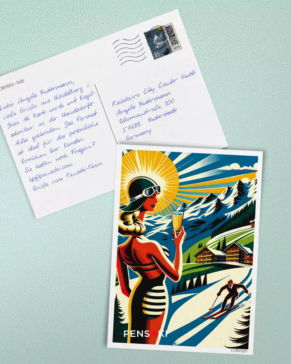 handschriftliche Postkarten aus Corvara by PENSAKI - 3